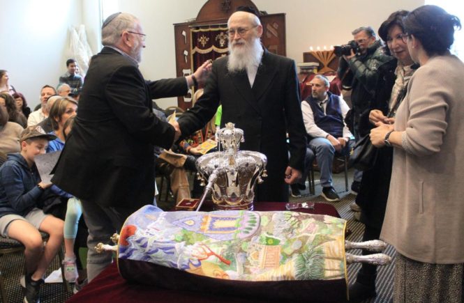 Unique Torah scroll completed in Cobb